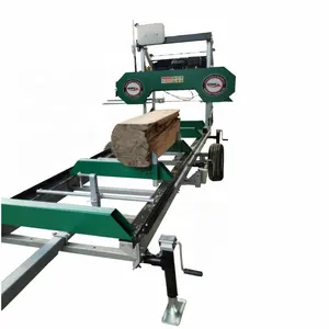 wood portable sawmill with mobile wheels for sale