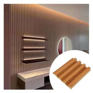 Fábrica OEM China Produce Paneles de Revestimiento de Pared WPC para Muchas Marcas Reconocidas en el <span class=keywords><strong>Mundo</strong></span>, Panel de Fibra de Madera Ranurado - Product Image 5