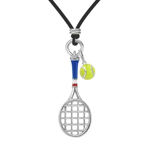 Nuovo Arrivo Collana con Ciondolo a Forma di Racchetta da Tennis in Rame, Stile Casual Sportivo, Elegante, Colori Oro e Argento, Regalo per Donna e <span class=keywords><strong>Uomo</strong></span> - Product Image 5