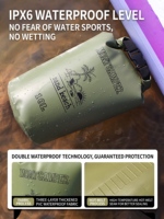 Sac étanche en PVC Ripstop 500D, vente en gros d'usine, impression personnalisée du logo, sac étanche flottant pour la navigation de plaisance, la plongée, le canoë, la randonnée en rivière, la survie