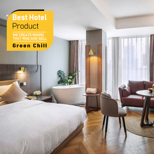 High End Hotel Room Decoration Furniture Wooden <b>Single</b> <b>Bed</b> Metal Frame Suite For Luxury Boutique Hospitality Space - Product Image 1