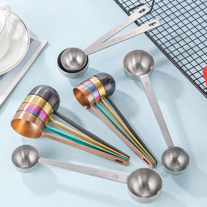 ช้อนตวงกาแฟพรีเมียม <span class=keywords><strong>1</strong></span> ช้อนโต๊ะ และ 2 ช้อนโต๊ะ 304 สแตนเลส สำหรับชงชาเขียวมัทฉะ นมผง น้ำหอม พร้อมด้ามจับยาว - Product Image 4