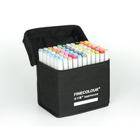 Ensemble de stylos marqueurs Finecolour EF100 24/36/48/60/72 couleurs, vente chaude, fabricant fournisseur, art de l'esquisse