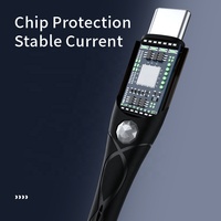 Câble de données USB à charge rapide PD 65W de type C personnalisé A12CC 1M en tresse filet, matériau en cuivre pur pour ordinateur - Vente chaude