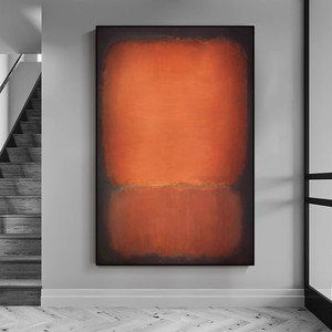 Hand Painted Oil Painting Abstract Decorative Art Modern Minimalist Wabi Sabi Style Light Luxury Textured <b>Wall</b> Art For Entryway - Product Image 1