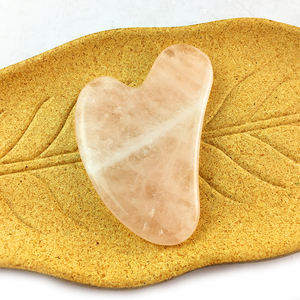 Gubah Guasha en pierre de Jade Pure, Style cœur, pour le visage, vente en gros, 2022 - Product Image 5