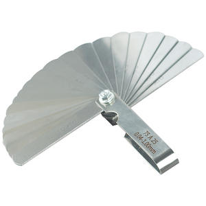 Calibrador de espesores combinado de latón de 75-300 mm para bricolaje, métrico y en pulgadas, de 0.01-1 mm, para inspección de holguras en rieles - Product Image 2