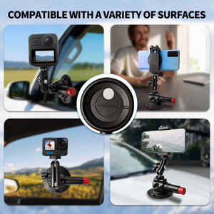 Aluminio 3 "Ventosa Cámara Montaje Arri Estilo 1/4" 3/8 "Roscas, con Gopro DJI Insta360 para DSLR Cámara de Acción Teléfono Video - Product Image 2