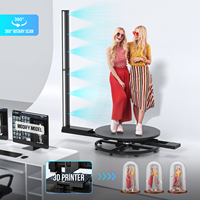 Scanner de Mesure 3D Pleine Couleur CHACKTOK et Imprimante de Portraits Corps Entier 3D pour Personnes avec Plateforme Rotative