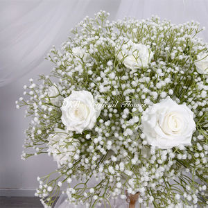 DKB Venta al por Mayor de Fábrica, Grandes Bolas de Flores Artificiales de Seda Blanca en 3D para Arreglos, Centros de Mesa y Decoración - Product Image 5