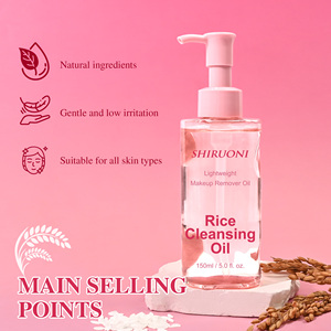 Nhãn Hiệu Riêng Gạo Nước Trên Khuôn Mặt Sâu Lỗ Chân Lông Làm Sạch Dầu Cho Da Nhạy Cảm Trang Điểm Remover Dầu Trên Khuôn Mặt Sữa Rửa Mặt OEM - Product Image 3