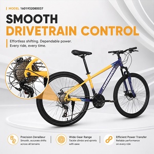 Vélo de montagne en aluminium Jingyu 26 pouces, <span class=keywords><strong>VTT</strong></span> personnalisé à vitesse variable pour adultes avec suspension intégrale, amortissement et frein à disque hydraulique - Product Image 5