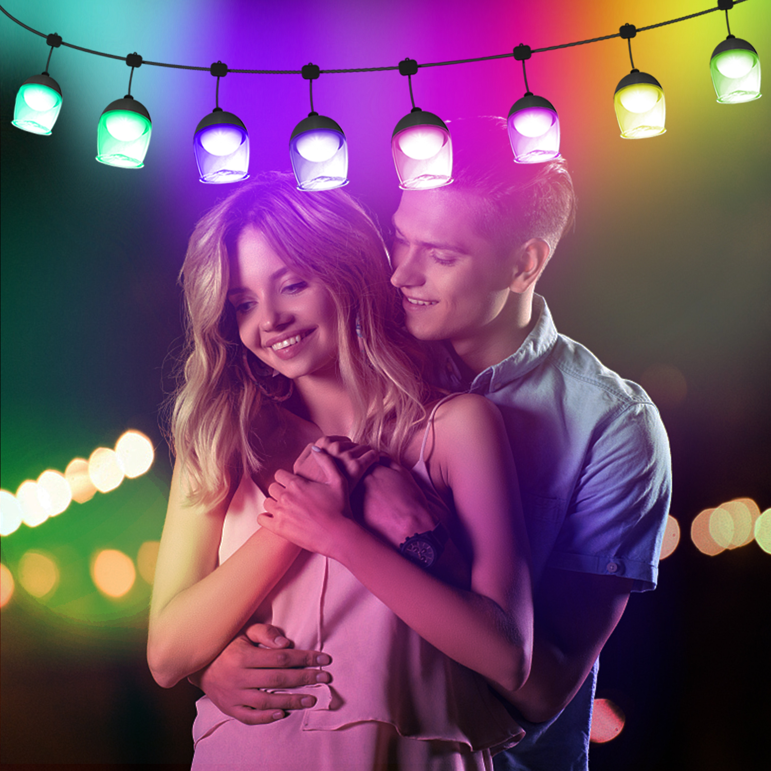 LixinCorda STD-021 10m/20m/30m Smart LED String Lights - IP65 Waterproof, RGB, WiFi/BT, Tuya App Con