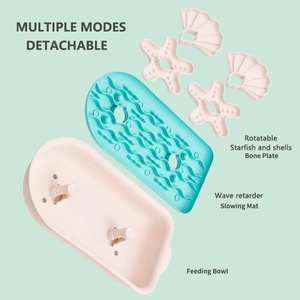 Mangeoire lente en forme de voilier-Bol de puzzle interactif pour chats et chiens, conception sans pointe avec barrières anti-étouffement - Product Image 5