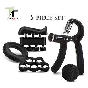 Kit d'entraînement pour renforcer la force des mains avec pince de résistance pour les mains, exerceur pour les doigts, étireur pour les doigts, anneau de préhension et balle - Product Image 1