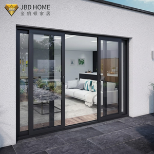 Portes coulissantes en verre et alliage d'aluminium au design moderne pour intérieur, cuisine, chambre, villa, maison, hôtel, appartement, centre commercial, patio - Product Image 1
