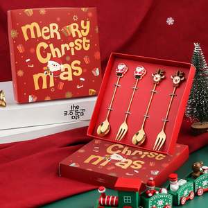 Juego de Tenedores con Temática Navideña, Pequeño y Económico, de Seis Piezas, para Regalo Creativo a Empleados, Socios o Clientes - Product Image 4