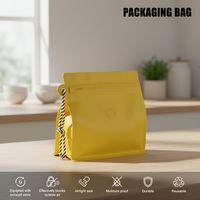 Sachets d'emballage refermables pour grains de café et thé de qualité alimentaire – Sachet refermable en forme de cube avec fermeture éclair, vente en gros, pochette verticale refermable