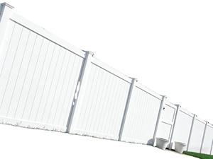 سياج بلاستيكي أبيض عالي الجودة من البي في سي وأعمدة بالجملة، ألواح سياج فينيل للخصوصية، سياج للحدائق الخارجية - Product Image 2