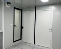 Maison préfabriquée économique à aménagement personnalisé, maison conteneur standard extensible pour camp de construction, salle familiale, bureau de chantier, école, clinique