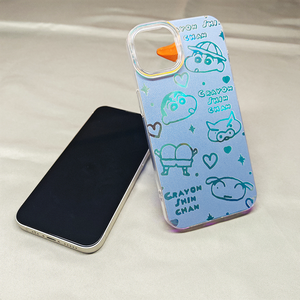 เคสโทรศัพท์สีฟ้า TPU สำหรับ iPhone XR XS 7 8 12 13 MINI 11 14 15 16 PRO MAX ออกแบบได้ตามต้องการ - Product Image 2