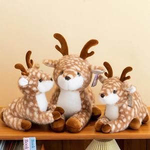 Peluche a Forma di Cervo e Giraffa, Imbottitura in Cotone PP, Design Carino, Regalo di Compleanno o San Valentino per Ragazze, Decorazione Casa, ODM - Product Image 3