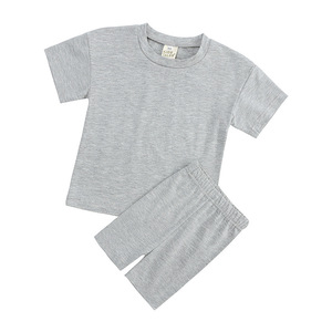Vestiti estivi per ragazze abiti per bambini magliette larghe in cotone Set di pantaloncini sottili Set di abbigliamento per <span class=keywords><strong>bambina</strong></span> per bambini - Product Image 2