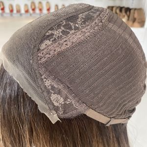 Instock Chất Lượng Hàng Đầu Tóc Vàng Màu Nâu 100% Tóc Con Người Do Thái Tóc Giả Balayage Vô Hình Trong Suốt Ren Phí<span class=keywords><strong>a</strong></span> Trước Tóc Giả Cho Phụ Nữ Da Trắng - Product Image 6