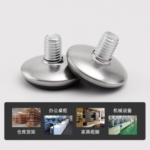 Patas Metálicas Ajustables Xinhengxin M8X10X30 con Suelas Acanaladas para Muebles de Gabinete, Estilo Industrial - Product Image 5