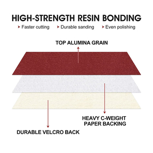 Đĩa Giấy Nhám 5 Inch 125Mm 8 Lỗ Và Đĩa Chà Nhám Đĩa Giấy Nhám Oxit Nhôm Tròn 120 Grit Cho Máy Chà Nhám Quỹ Đạo - Product Image 3