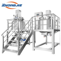 Mélangeur homogénéisateur à bouton fixe Zhongjie pour émulsions, shampoings, soins de la peau, cosmétiques, crèmes et dentifrices – Machine de fabrication