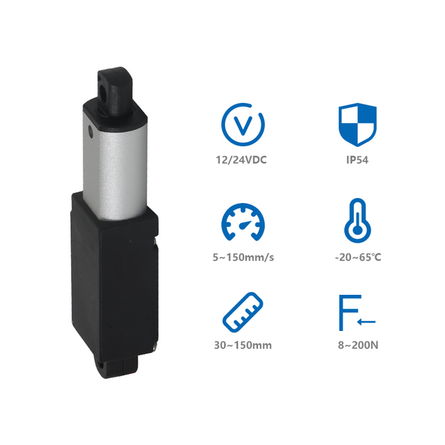 PrimoPal Micro Linear Servo Actuators 200N 20mm 35mm 150mm Push Rod Motor 6V 12V Waterproof Mini Electric Actuator