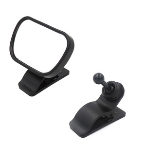 Espejo retrovisor para coche de bebé 8x5.5cm 2 en 1 para bebés con clip de montaje - Product Image 1