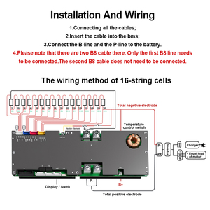 JIKONG JK V19 BMS Li-Ion LiFePo4 <b>Battery</b> Smart BMS 8S-16S <b>24V</b> 48V 100A-200A Active Balance With CAN HEAT RS485 - Product Image 6