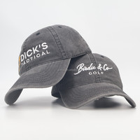 Gorras de Béisbol Personalizadas al por Mayor, de Lujo, Estilo Desgastado, de 6 Paneles, con Bordado Personalizado, Parche Tejido con Logotipo, Unisex