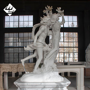 تمثال حجري كبير من الرخام الأبيض للديكور الخارجي، تمثال فاخر للإلهة النصر أثينا للحدائق - Product Image 2