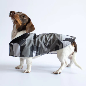 Qiqu fournitures pour animaux de compagnie personnalisé nouveau concepteur chien extérieur Camouflage manteaux coupe-vent manteau saucisse wiener chiens teckel pour <span class=keywords><strong>teckels</strong></span> - Product Image 5