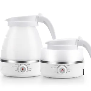 Travelling Folding Kettle Electric Silicone Water Kettles Mini 600ml Portable Electric Kettle