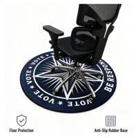 Tigerwings usine vente carré rond barbier ou jeu ou tapis de chaise de bureau pour tapis pour chaise Tifany