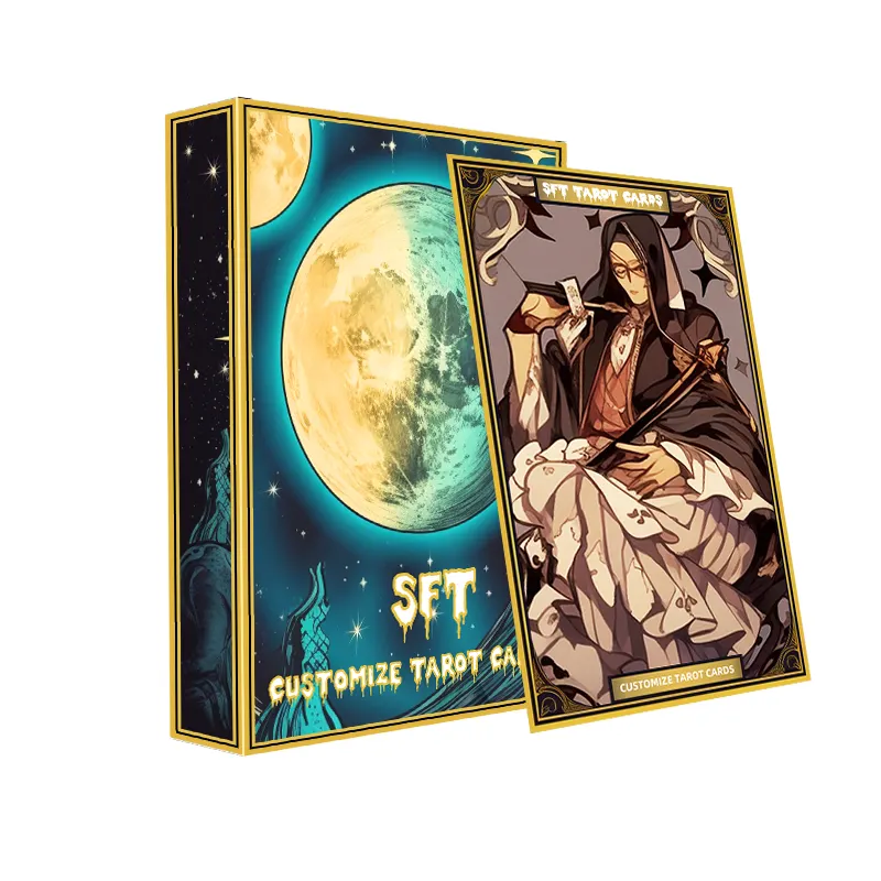 Fábrica produz premium personalizado Tarot jogo cartões para jogadores adultos com alta qualidade impressão