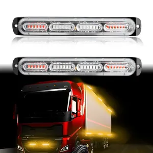 Lampada di allarme LED per luce stroboscopica per camion con segnalazione di pericolo 24 SMD luce stroboscopica 72W