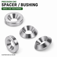 Steel Washer Spacer Bushing Precision CNC Machined Metal Washers Spacers Custom Size Hardware Parts OEM ODM
