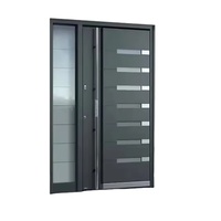 Système de Serrure Intelligente de Style Moderne pour la Sécurité Domestique, Porte en Alliage de Zinc Tendance avec Ouverture Latérale et Fonction Étanche, Porte Métallique pour Maisons