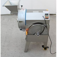Kleine groentenmolen, uien snijmachine, industriële fruit- en groentesnijder, -hakselaar, -snijder, -blokjes snijder, verwerkingsmachines