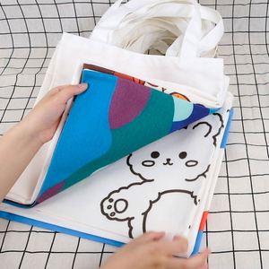 Top Quality Heat Eco-Friendly Graffiti <b>Bags</b> Canvas Painting Diy Coloring Set Painting <b>Bag</b> for <b>Kids</b> With Colour Pens - Product Image 4