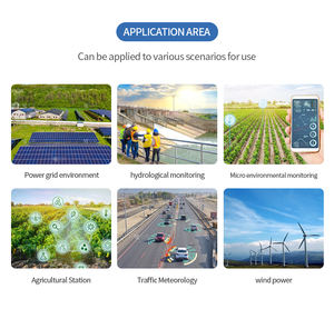 Rs485 6 en 1 Temperatura del aire Humedad Presión Ultrasónico Dirección de velocidad del viento Estación meteorológica - Product Image 3