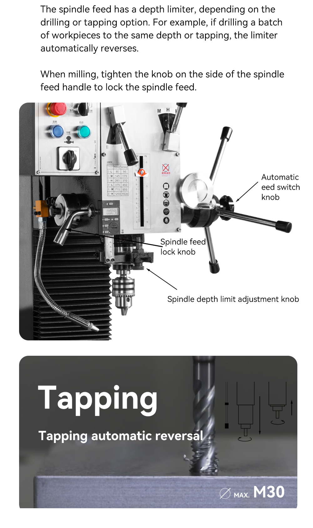 CTZX45 Mini Drilling Milling Tapping Machine - Precision & Versatility