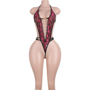 Top Halter <span class=keywords><strong>con</strong></span> Patrón de Encaje, Lencería, <span class=keywords><strong>Tanga</strong></span>, Bikini, Ropa de Baile Exótica, Estampado Transparente de Malla, Atuendos de Verano para Bailarinas Exóticas, Venta al por Mayor - Product Image 2