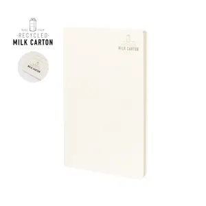 Quaderno in Cartone Riciclato da Latte, Merchandising Sostenibile - Product Image 1