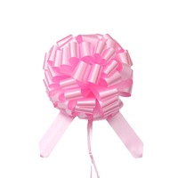 Ruban à nœud en plastique de 15 pouces avec fleurs, emballage cadeau de luxe pour mariage, Noël, anniversaire et décoration d'Halloween
